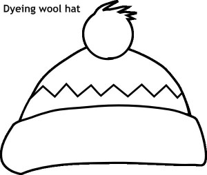 כובע צמר לצביעה