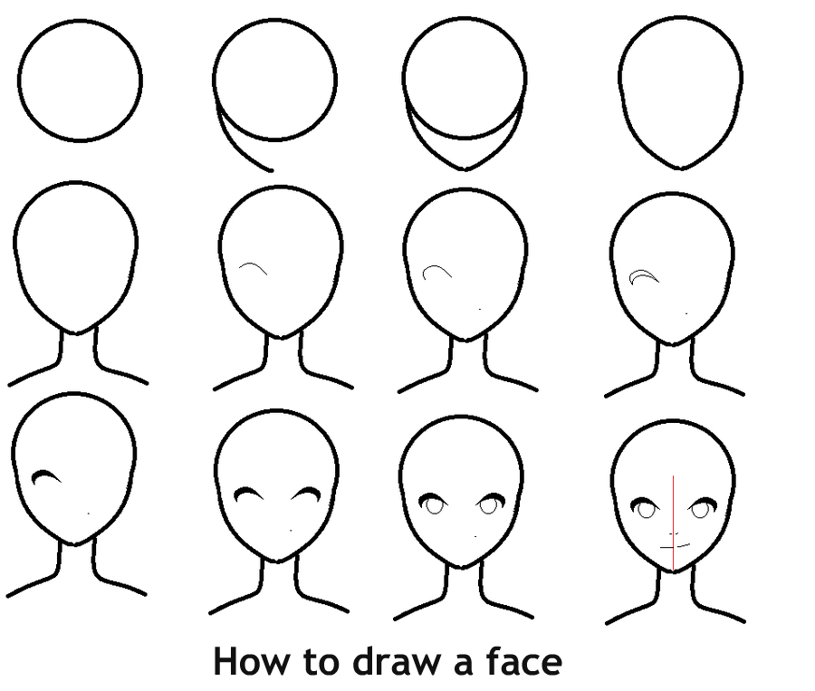 איך לצייר פרצוף